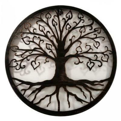 China Metal Wall Art Branch Laser Cut Tree of Life New Life Branch Decor Iron Metal Wall Hanging Art for sale