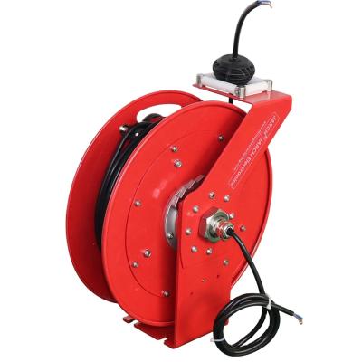 China Red Automatic Power Cable Reel Cables Reel Automatic Retractable Spring Drums for sale