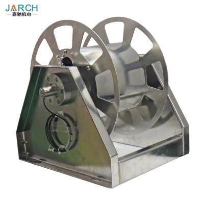 China Factory Direct Supply Adjustable Garden Watering Stainless Steel Hose Reel For 50m 3/8