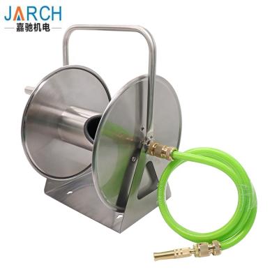 China Adjustable Steel Type Expandable Retractable Lightweight Hose Reel Watering Spray Antirust Garden Hose Reels for sale