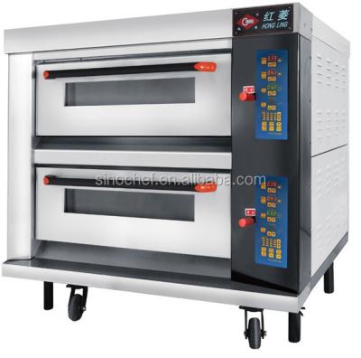 China Luxurious 2-Deck 4-Tray Pizza Oven, Pizza Oven, Bakery Equipment (CE) for sale