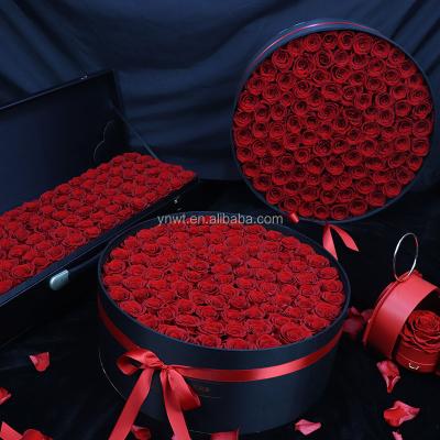 China Gift Preserved Rose Yunnan Hot Preserved Rose Selling Preserved Rose Candy Rose Box For Festival Gift for sale