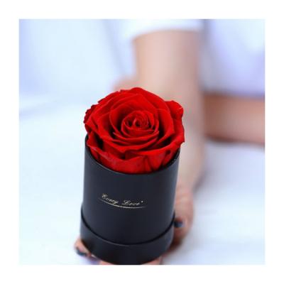 China Beautiful Gift Rose Flowers Forever Rose Box Natural Preserved Flower Eternal Preserved Rose for sale