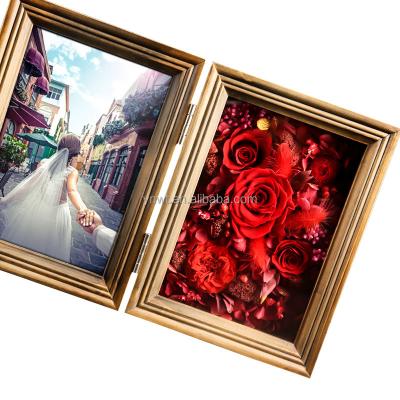 China Home Decoration Photo Frame Flower Wedding Decoration Keepsake Resin Picture Frame 5x7 Inch Flower Picture Frame for sale