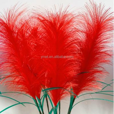 China Valentine's Day Romantic Gift Real Reed Satin Ribbon Handmade Permanent Reed Dried Artificial Flower Fake Flower for sale