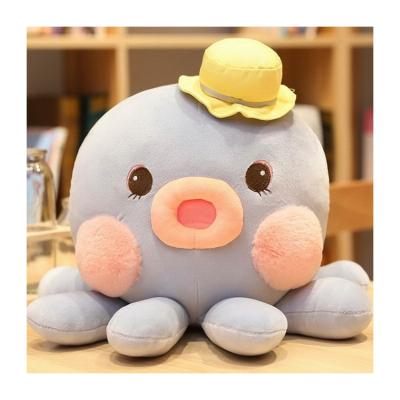 China OEM Cute Orange Simulation Factory Cartoon Toy Plush Pink Personalized Soft Big Eyes Name Octopus Toy for sale