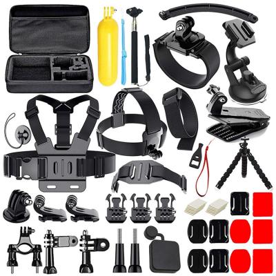 China Portable Flexible Bracket Universal Set 50 In 1 Action Camera Kits Compatible Accessories For Go Pro 9 8 Sports Camera for sale