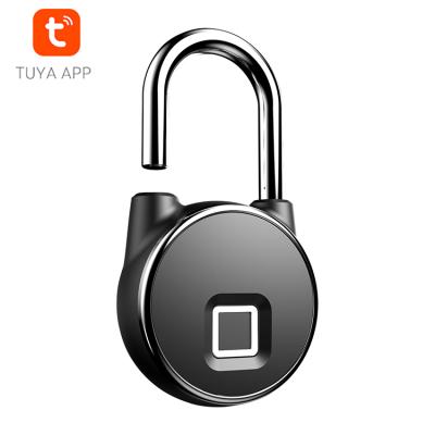 China Hot Waterproof Wifi Bike Cabinet Padlock Wifi Fingerprint Door Smart Tuya Locks for sale