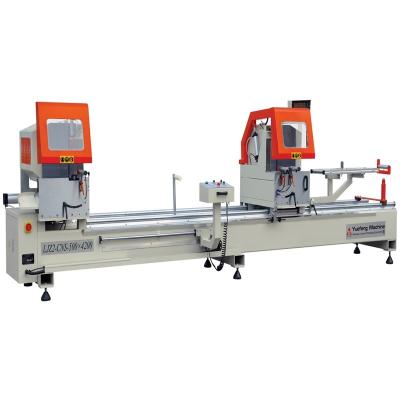 China Hotels High Precision CNC Double Head Door And Window Frame Aluminum Cutting Machine for sale