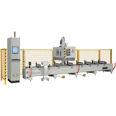 China Hotels Curtain Wall Profile Taping Keyhole Milling Whiten Water Slot Processing Machine Center for sale