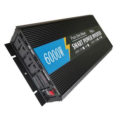 China Home Appliance Sine Wave Inverter 12V24V to 110V 220V 6000W PV Car Solar RV Inverter for sale