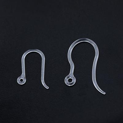 China Fashionable Invisible Plastic Ear Wire Earring Dangle Jewelry Making Earring Hooks for sale