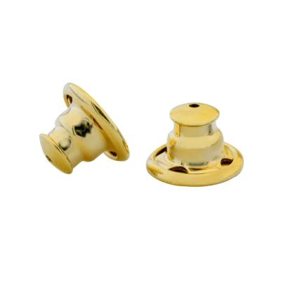 China CLASSIC Gold Ball Earring Accessories Stainless Steel Back Earring Lock for sale