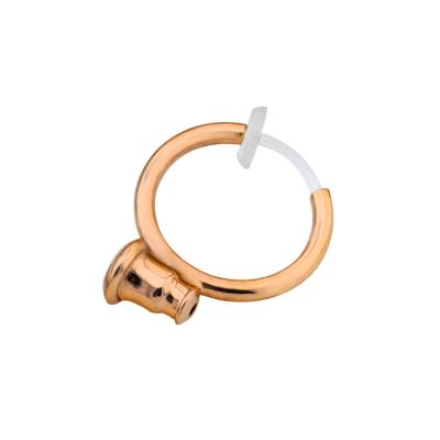 China CLASSIC Rose Gold Plastic Clips Earring Findings With Converter for sale