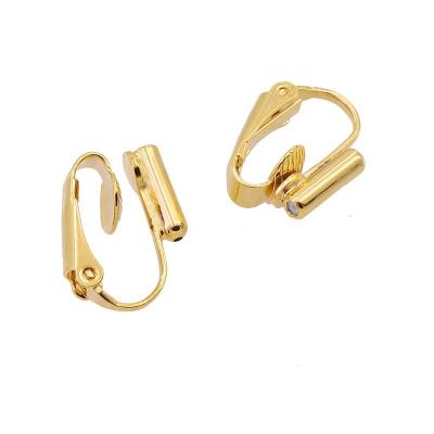 China Fashionable Non-Piercing Clip Earring Gold Convertible Converter Matching With Silicone Ear Pads for sale