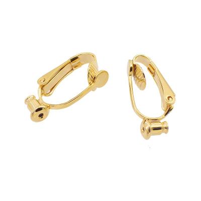 China Non-Piercing Clip Earring Converter Findings Trendy Golden Convertible Type B for sale