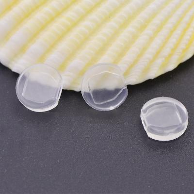 China Luxury Round Flat Silicone Cushion Pads For Clip On Earrings for sale