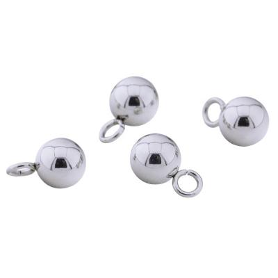 China Fashionable Bead Ring Ball Pendant Bracelet Accessories Welding Stainless Steel Pendant for sale