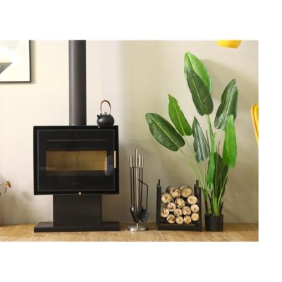 China Traditional Wooden Mantel Burning Fireplaces Guarantee Quality Hanging Stoves for sale