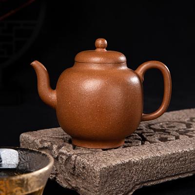 China Sustainable Semi Handmade Yin Yin Yin Clay Purple Teapot 004 for sale