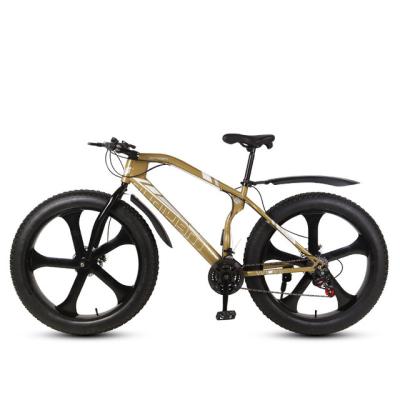 China ROYAL ROYAL Fat Tire Bicycle 26 Inch Fat Snow Tire Mountain Bike 5 Knife Wheel 21Speed ​​Adult Variable Cycling Speed ​​Sports for sale