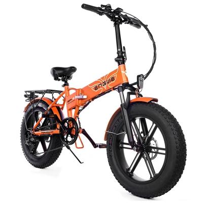 China Fat tire 48V electric folding bicycle high quality ebike electric folding mountain bike in stock for sale