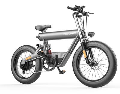 China 2021 Adults New Design Bikes Chopper Electric Bike Fat Tire Bicycle With Pedals for sale