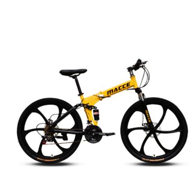 China Adult cheap price high carbon steel frame foldable mountain bike for men and women for sale