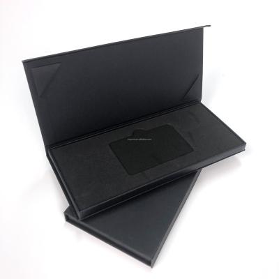 China Wholesale Custom Recyclable Luxury Rigid Paper Cardboard Credit Card Gift Box Packaging Card Holder for sale