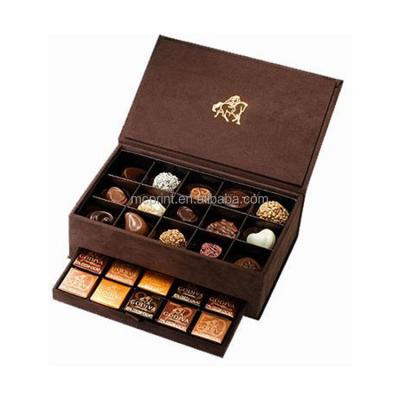 China Wholesale Custom Handmade Double Food Box Luxury 2 Layer Macaron Chocolate Large Box With Paper Divider for sale