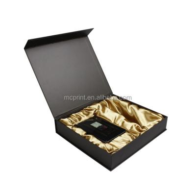 China Recycled Materials Black Magnetic Logo Premium Luxury Cardboard Paper Gift Wholesale Custom Hair Extension Wig Packaging Box for sale