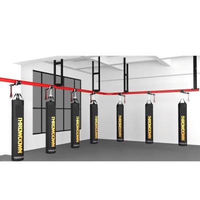 China Sandbag Hanging Best Rolling Heavy Bag Storageng Spike Lane Mobile Training Triangular Multifunctional Boxing Rack System for sale