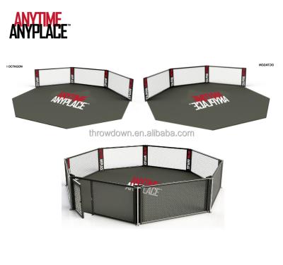 China Amazing Quality Standing Professional Manufacturer Muttahida Majlis-e-Amal Octagon Floor Mma Cage Durable Boxing Cage For Sale for sale