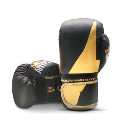 China Adults Factory Outlet Custom Logo Mma Pu Leather Synthetic Material Boxing Gloves for sale