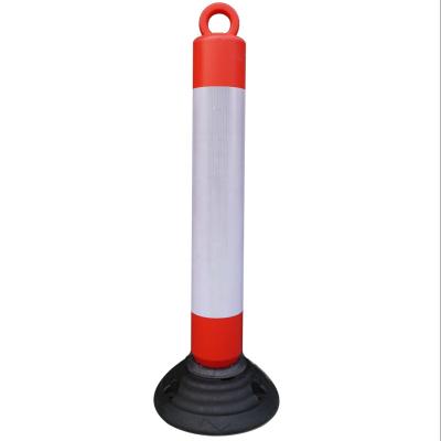 China Durable Good Quality Outdoor Security Road Bollard Visible Barrier Traffic Warning Post for sale