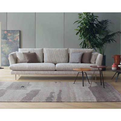 China 2021 High Quality New Product Large Cushions PU Upholstered Cubre Fabric Luxury Furniture Living Room Canvas Sectional Sofas Reclinable for sale