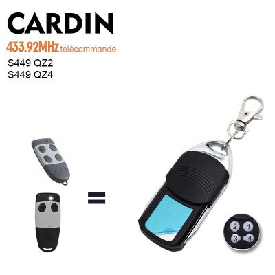 China Program on Receiver Cardin S449 QZ2 QZ4 Remote Control Garage Door Opener 433mhz Rolling Code Replacement 433.92mhz for sale