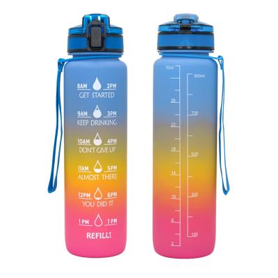 China CLASSIC Outdoor Sport Camping Water Bottle Leak Proof Plastic Eco-friendly BPA Free Rise Bottle for sale