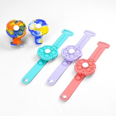 China Silicone Kids Watch Press Sound Bubble Decompression Silicone Toy for sale