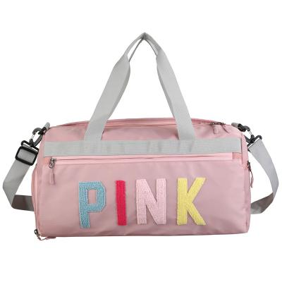 China Other UK Outdoor Portable Traveling Bag High Quality Gym Bag Sports Gym Bag Pink With Shoe Compartment for sale