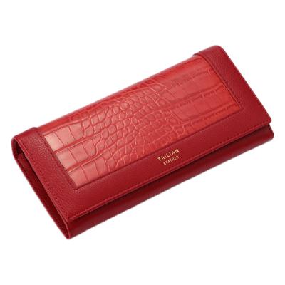 China High Quality Hot Wholesale PU Leather Vegan Alligator Wallet Women Wallets Women Money Clip Purses RU Wallet RU for sale