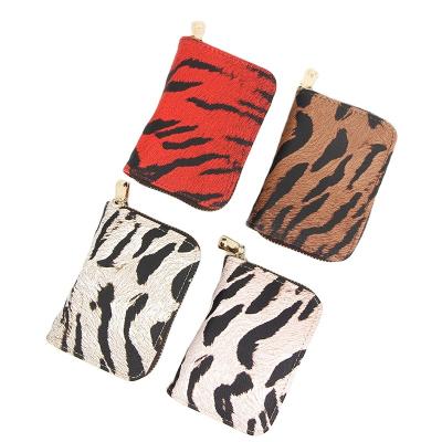 China Fashion RU Tiger Stripes Card Wallets Travel wallet protection for bank debit id cards purses holder wallets for women for sale