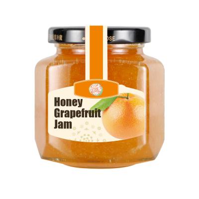 China Professional Manufacturer Original Family Cook Grapefruit Jam in Honey Jar For Beverage for sale