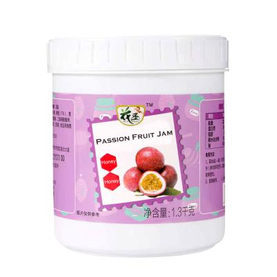 China Wholesale bulk bulk edible passionflower jam honey 1.3kg jar OEM family cook natural grapefruit jam glass jar for sale