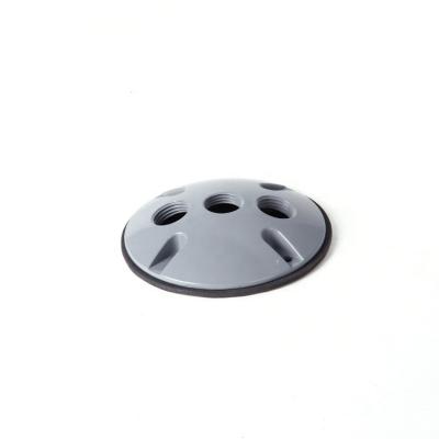 China The Round Cover Of Lid Die Casting Aluminum Waterproof Lamp Holder With EVA Gasket And Screws for sale