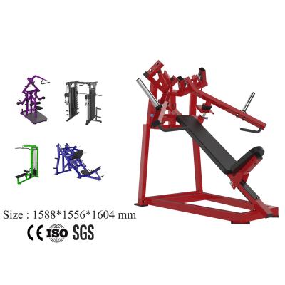 China Hot Sale Gym Safe Commercial Fitness Layered Incline Plate Loaded Chest Press Machine for sale