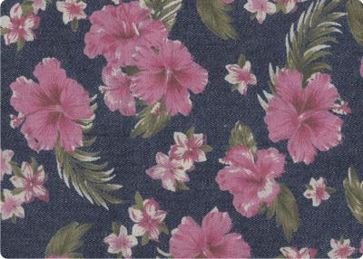 China Wonderful Flower Printed 100 Cotton Denim Fabric Luxury Outdoor Fabric for sale