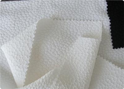 China Lightweight White / Yellow Seersucker Fabric For Bag / Bedding 105gsm for sale