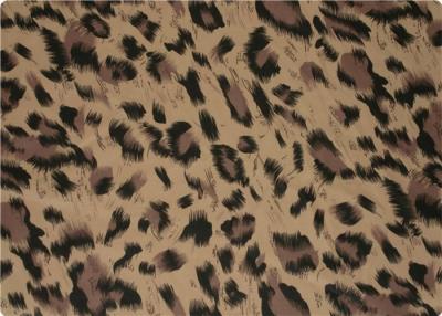 China 100% Polyester Stretch Fabric Leopard Print Fabric For Interlining / Lingerie for sale