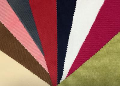 China Red / Brown / Green 100% Cotton Corduroy Cloth Exterior Upholstery Fabric for sale